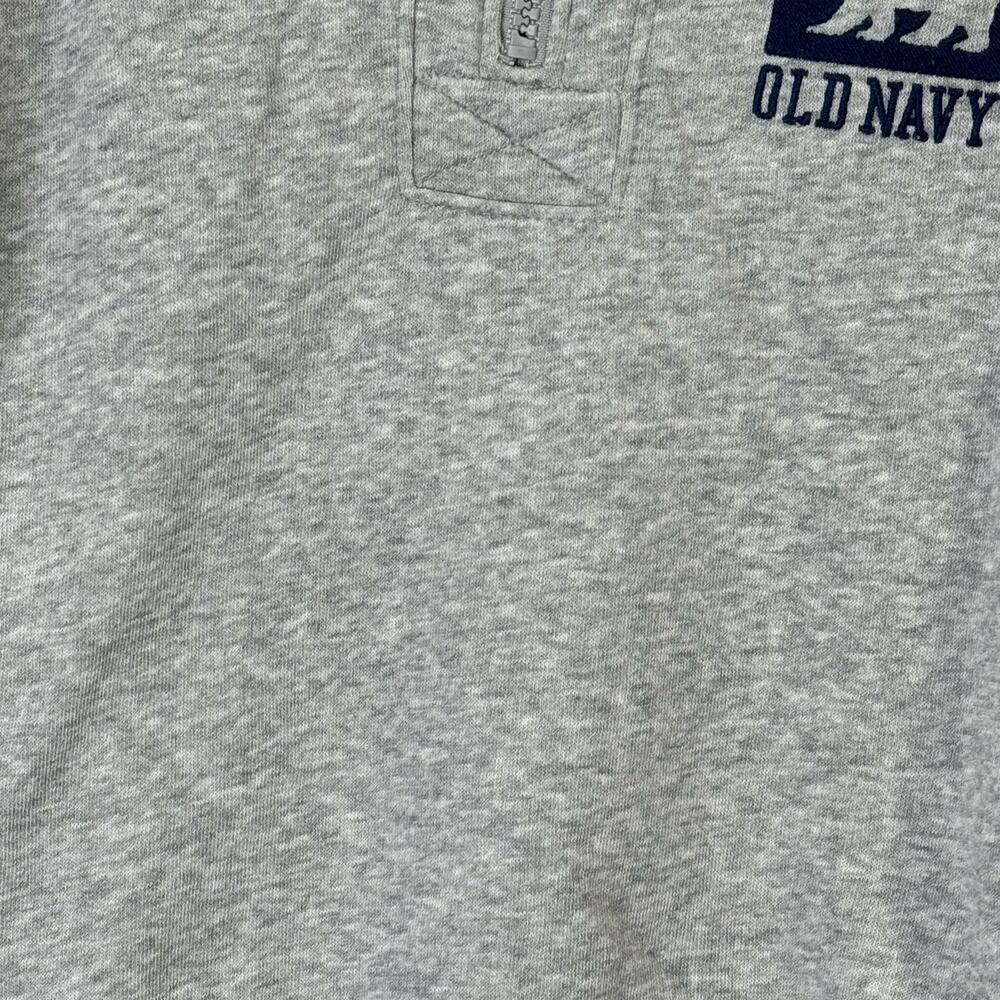 Old Navy High Neck Grey Sweatshirt with Quarter Zip Front Size 4t - Picture 3 of 8